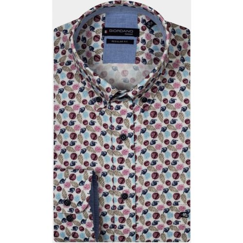 Giordano Casual hemd lange mouw Roze Ivy, LS Button Down Autumn Pr 427014/50