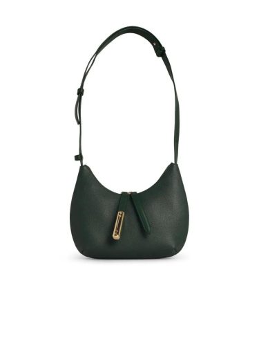 Furla Shoppers – ‘Goccia’ Green Leather Bag in groen