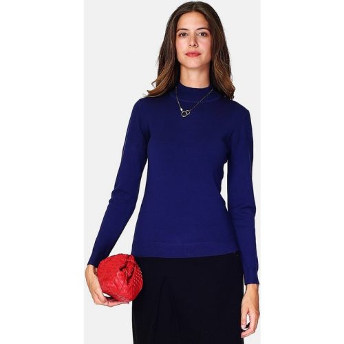 William de Faye Funnel neck blauw