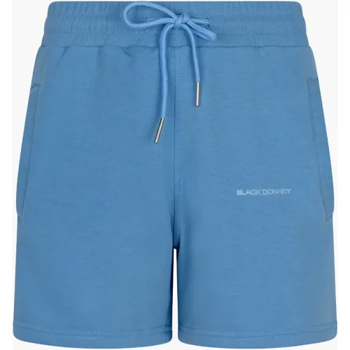 Black Donkey Varsity short i lightblue