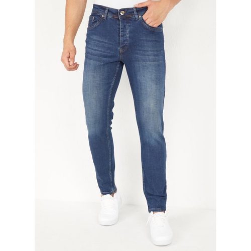 True Rise Donker jeans regular fit