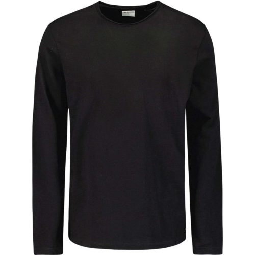 No Excess T-shirt long sleeve crewneck slub black