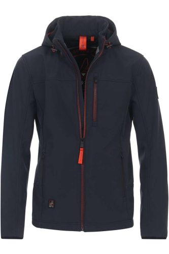 Casa Moda Softshell jas blauw, Effen