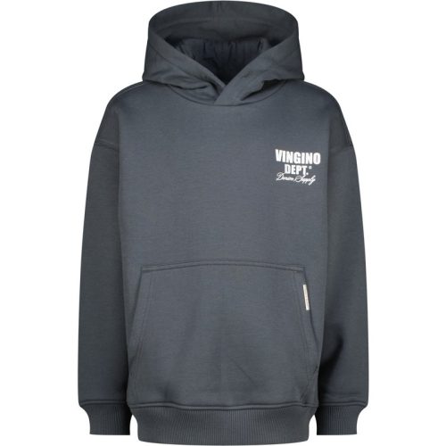 Vingino Jongens hoodie basic boxy fit dark stone