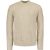 No Excess Pullover crewneck cable jacquard cement