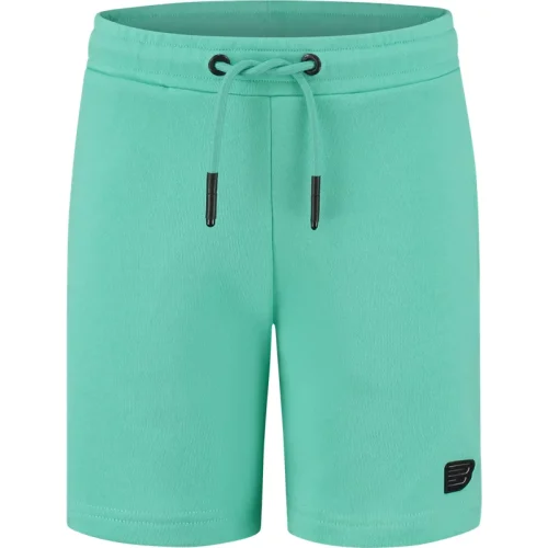 Ballin Amsterdam Short met logo donker mint