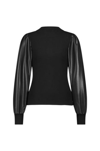 Studio Anneloes Female Truien Noortje Faux Leather Pullover 12061