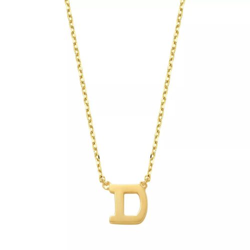 Isabel Bernard Kettingen – Le Marais Chloé 14 Karat Initial Necklace Letter D in gold