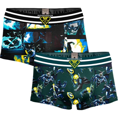 Muchachomalo Heren 2-pack trunks comic