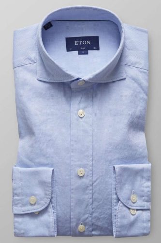 ETON Slim Fit Overhemd lichtblauw, Effen