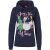 Apollo Dames kersttrui met capuchon joy the wine hoodie kerst print