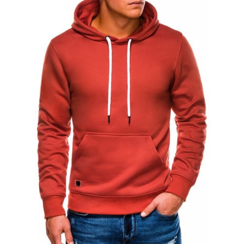 Ombre heren hoodie rood brick basic