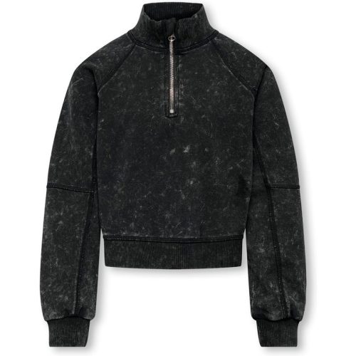 Only Kogdonna l/s half zip washed ub swt