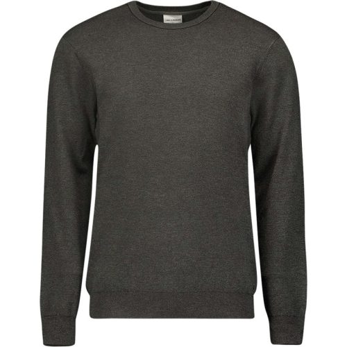 No Excess Pullover crewneck 2 coloured stripe grey melange