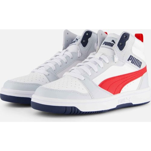 Puma Puma Rebound v6 Mid Sneakers wit Imitatieleer