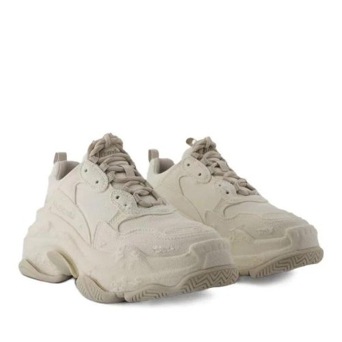 Balenciaga Low-Top Sneakers – Triple S Sneakers – Synthetic – Beige in beige