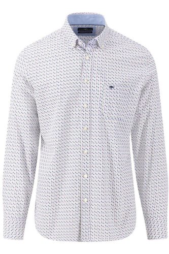 Fynch-Hatton Casual Fit Overhemd paars, Motief