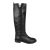 Via Roma 15 Boots – Knee-High Boot With Metal Plaque in zwart