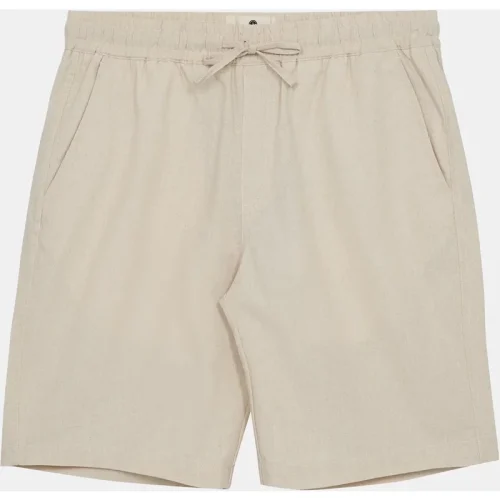 Anerkjendt Aklt james cot/linen ela shorts 901531 brown rice