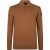 PRESLY & SUN Brad long sleeve knitted polo camel