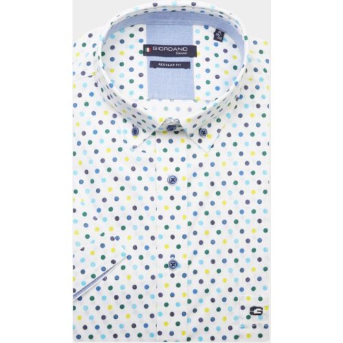 Giordano Casual hemd korte mouw league colourful balls print 416026/70