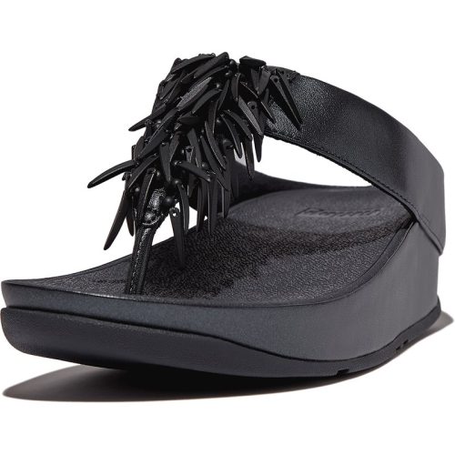 FitFlop Rumba beaded metallic toe-post sandals