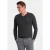 Ombre Heren v-hals sweater ribgebreide boorden -donker bs-0107dg