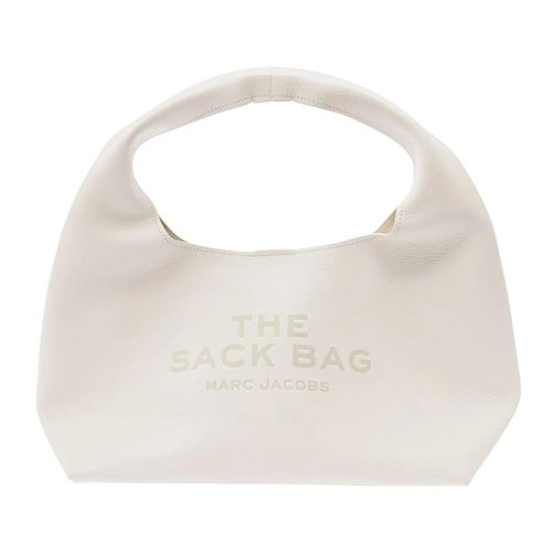 Marc Jacobs Shoppers – The Sack White Shoulder Bag With Embossed Logo In in wit