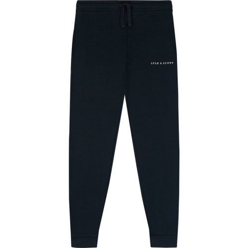 Lyle and Scott Sweat broek script donker navy