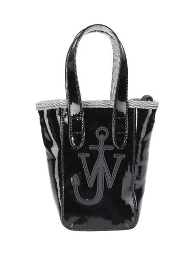 J.W.Anderson Totes & shoppers – Mini Bag With Leather Shoulder Strap in zwart