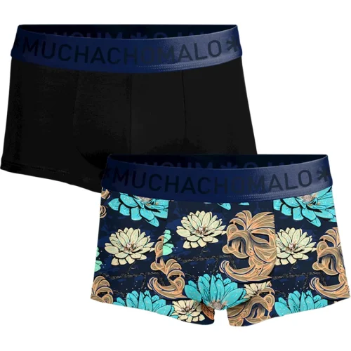 Muchachomalo Heren 2-pack trunks leafs lick it