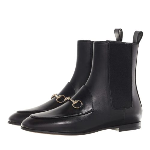 Gucci Enkellaarzen – Jordaan Bootie Leather in zwart