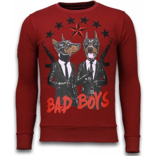 Local Fanatic Bad boys rhinestone sweater