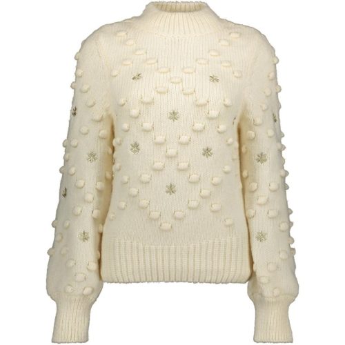 Geisha pullover dot & flower 44556-23 10 off-white/sand