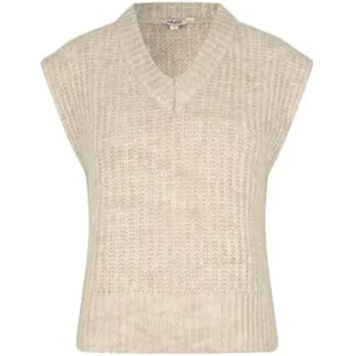 mbyM Cassandra-m vest oat melange –