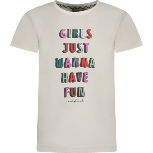 Moodstreet Meisjes t-shirt tekst warm