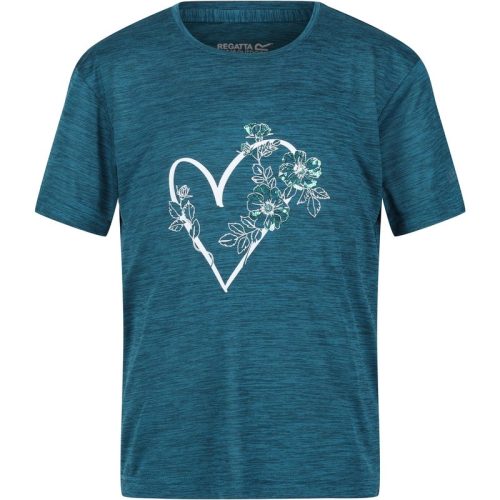 Regatta Kinderen/kinderen findley keep going heart marl t-shirt