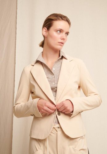 Jane Lushka Solomon Blazer Technical Jersey Blazers 015 Beige