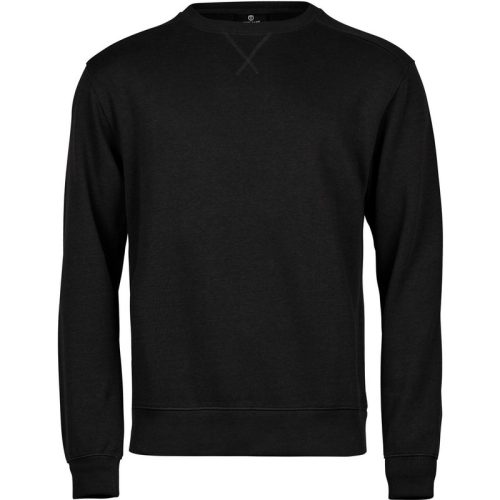 Tee Jays Heren geribd interlock crew hals sweatshirt