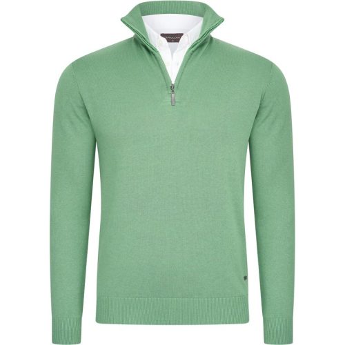 Cappuccino Italia Mock zip pullover