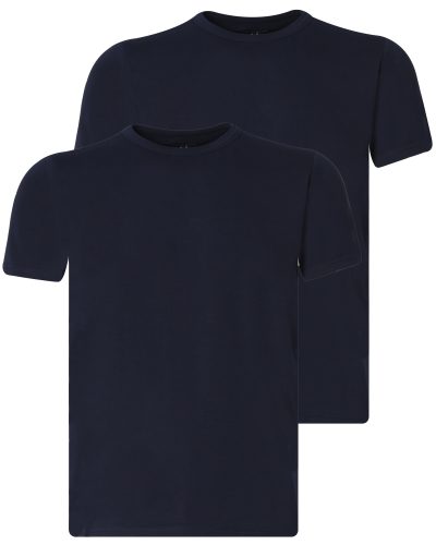 J.C. RAGS Basic Heren T-shirt KM 2-pack