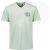 No Excess T-shirt korte mouw v-hals garment dyed mint