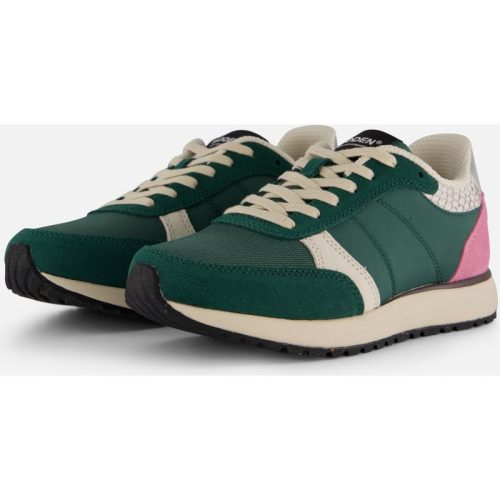 Woden Woden Ronja Reflective Sneakers groen Leer