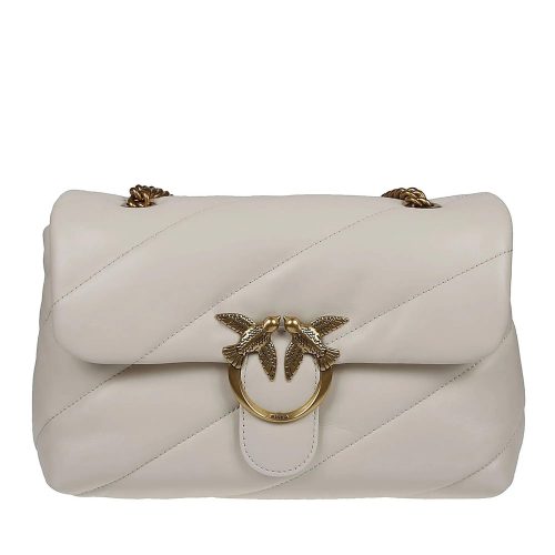 Pinko Totes & shoppers – Love Classic Puff Maxi Quilt Bag White in wit