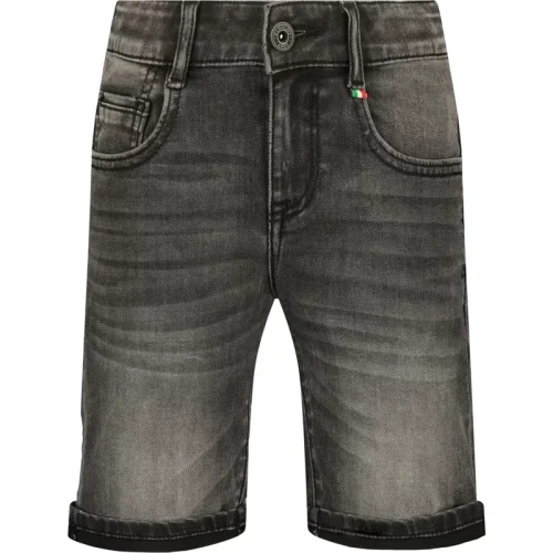 Vingino Jongens korte jeans charlie dark grey vintage