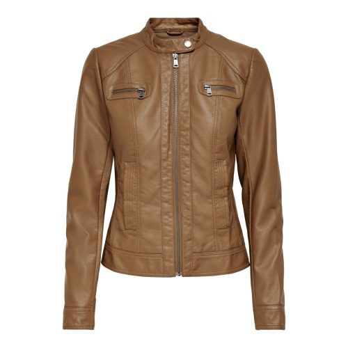 Leren jas voor vrouwen Only Bandit imitation cuir biker