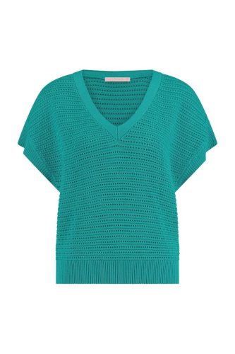 Studio Anneloes Female Shirts En Tops Chiara V-neck Crochet Top 10000