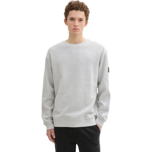 Tom Tailor Structured crew neck sweat