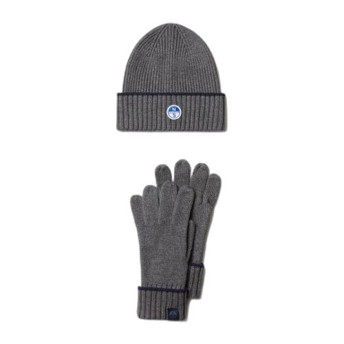 Coffret cadeau bonnet et gants North Sails (x2)