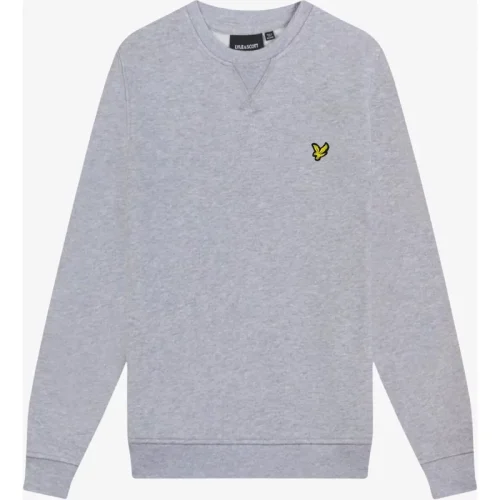 Lyle and Scott Jongens sweater light grey marl